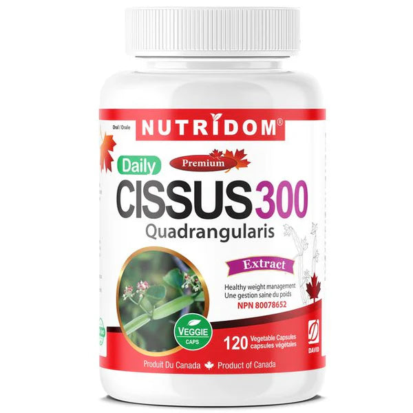 Nutridom Cissus Quadrangularis 150mg (2.5% Keto-Steroids) (120 Veggie Capsules)