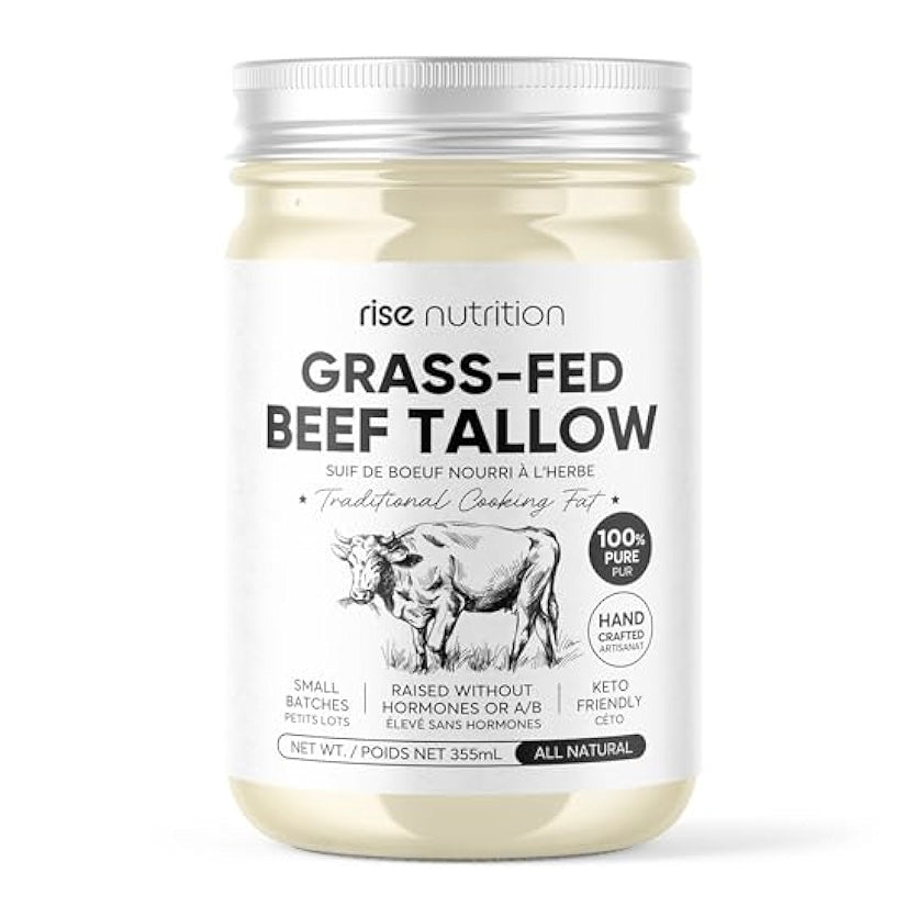 Grass-Fed Beef Tallow 12 oz (355ml)