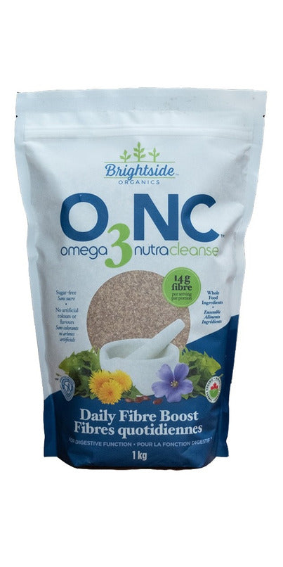 Brightside Organics O3NC Omega 3 NutraCleanse 1 kg bag for digestive health and natural detox support