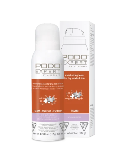 PODO Expert by Allpresan moisturizing foam for dry cracked skin with calming scent 125 mL