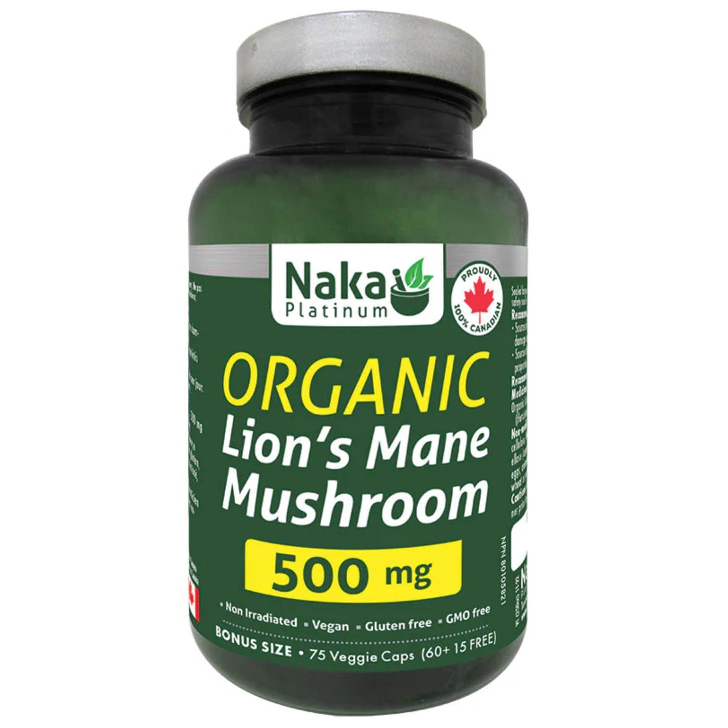 Naka Platinum Organic Lion's Mane 500mg