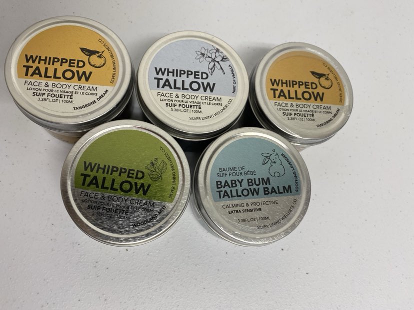 Whipped Tallow. Face and Body Cream. Calming & Protective.