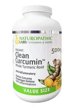 Organic Clean Curcumin (Whole Turmeric Root) 500mg - 500 V-Caps