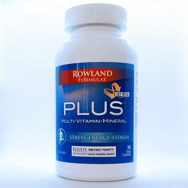 Rowland Formulas PLUS Multi Vitamin Mineral Stress Energy Fitness 240 Tablets