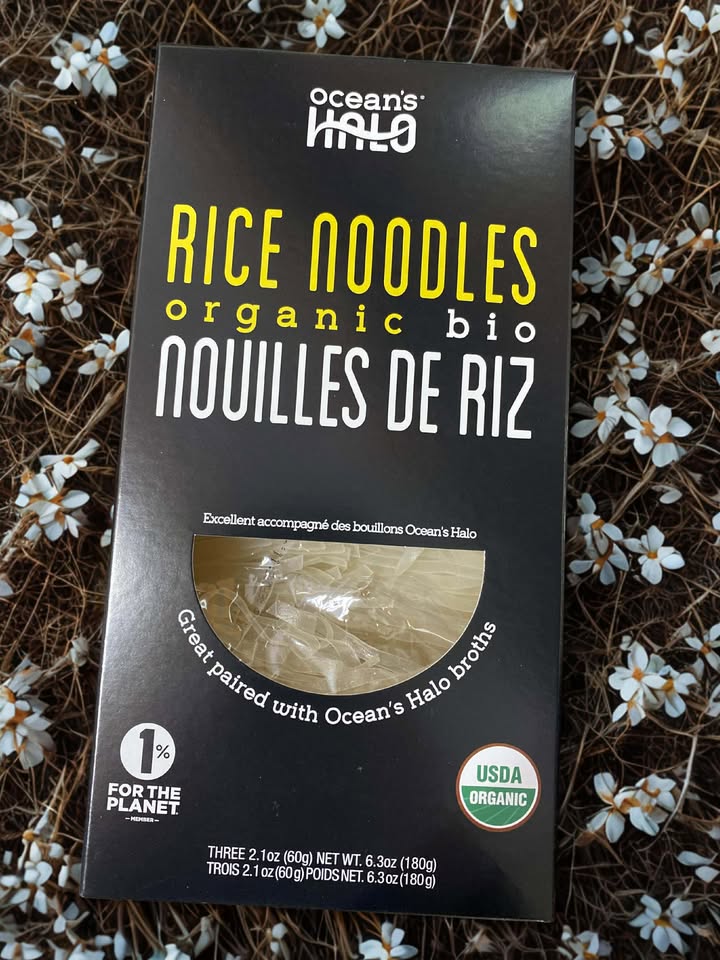 Ocean’s Halo Organic Rice Noodles – 180g Box with Three 60g Gluten Free Noodle Packs