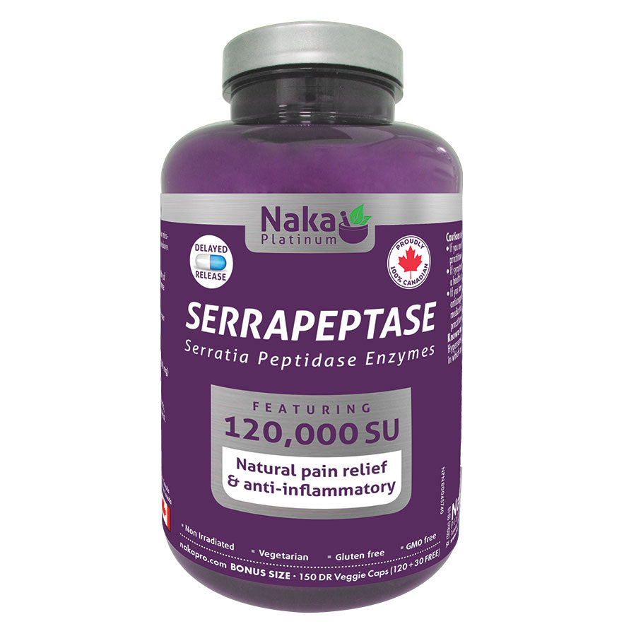 (Bonus Size) Platinum Serrapeptase - 150 or 525 vcaps