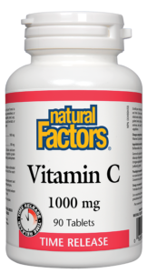 Natural Factors Vitamin C 1000 mg 90 capsules bottle for immune support and antioxidant health