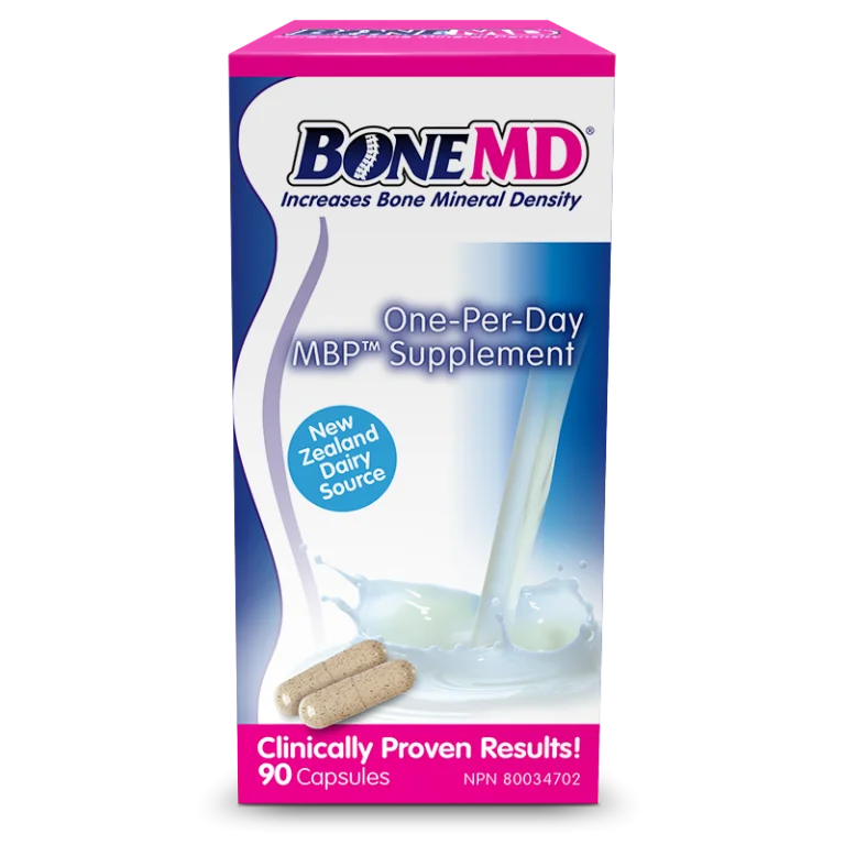 BoneMD 90 capsules bottle for bone density and calcium absorption support