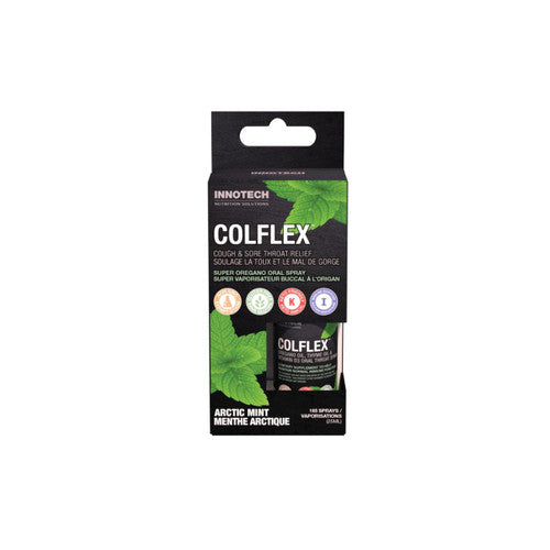 Innotech ColFlex Arctic Mint oral spray 25mL travel-size bottle