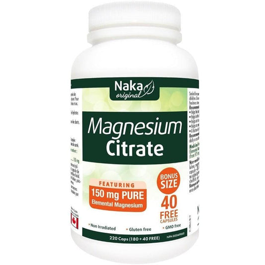 Naka Naka Magnesium Citrate 150mg - 220 Caps