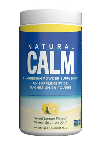Natural Calm Magnesium Citrate Powder Sweet Lemon Flavor 452g Bottle