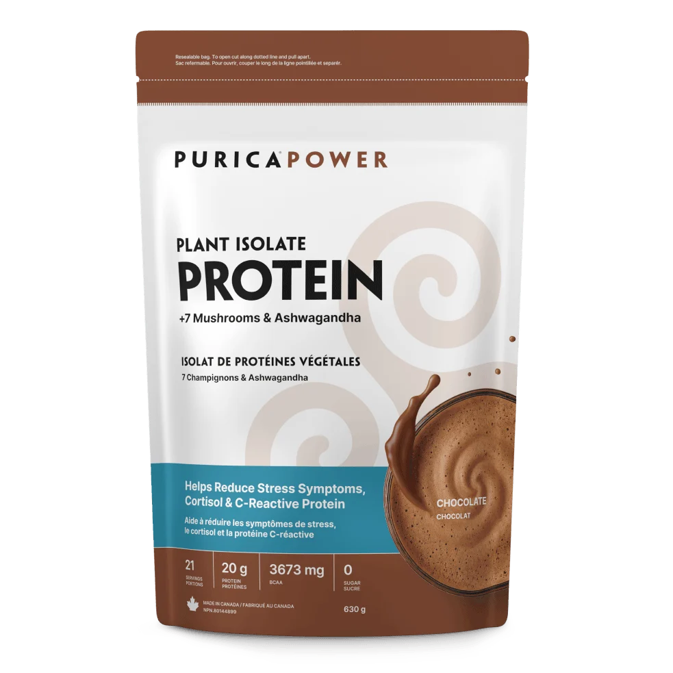 PURICA Power Plant Isolate Protein chocolate with 7 mushrooms and ashwagandha 630 g