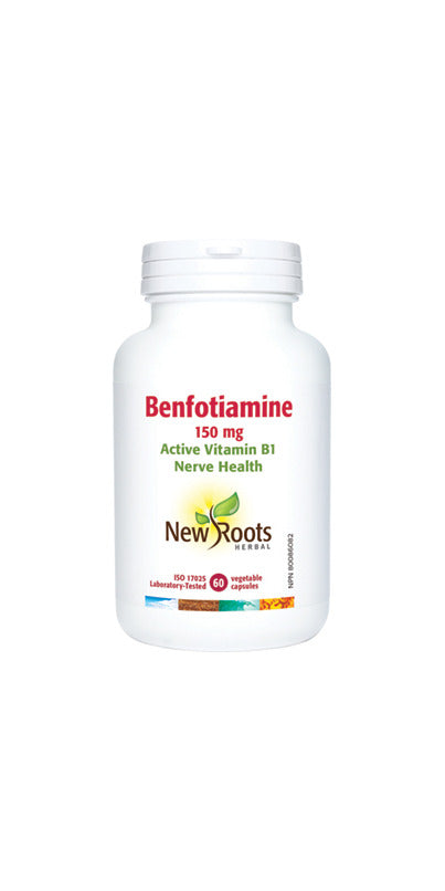 New Roots Herbal Benfotiamine 150mg 60 Capsules