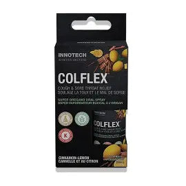 Innotech ColFlex oral spray cinnamon lemon 25mL travel size bottle