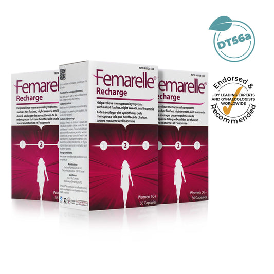 Femarelle Recharge menopause support supplement for women 50 plus 56 capsules