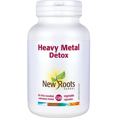 New Roots Herbal Heavy Metal Detox herbal supplement with 120 vegetable capsules