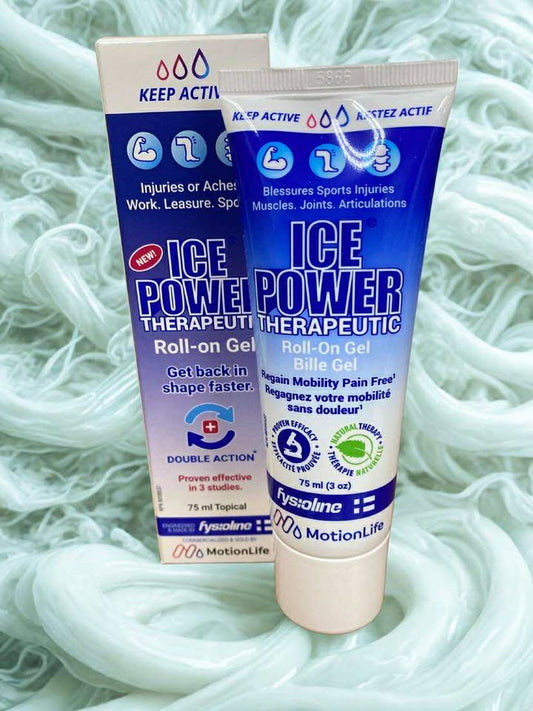 Keep Active Ice Power Therapeutic Roll-On Gel 75 ml for cooling muscle and joint pain relief with easy roll-on applicator