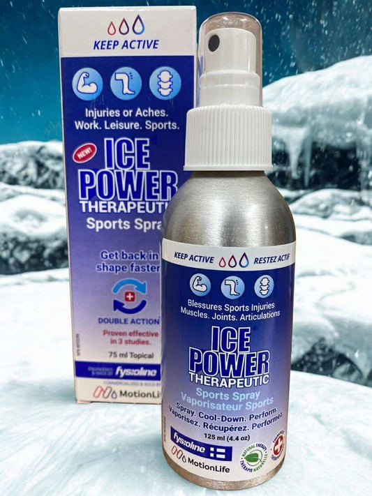 Keep Active Ice Power Therapeutic Sport Spray 125 ml bottle for fast cooling muscle and joint pain relief