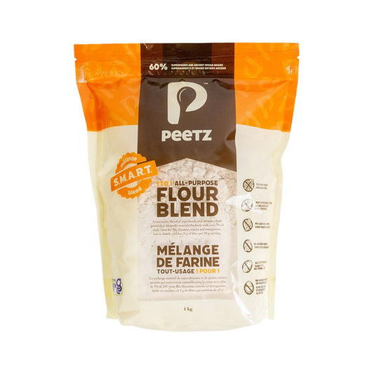 Peetz S.M.A.R.T. 1 to 1 all purpose low starch gluten free flour blend 1 kg