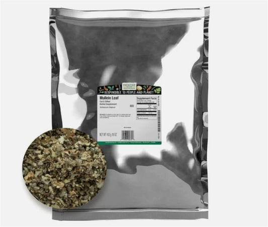 Organic mullein leaf cut and sifted 453g herbal tea Verbascum thapsus