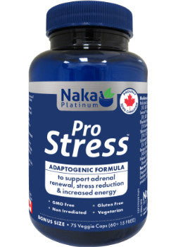 Pro Stress 75 vegetable capsules bottle for natural stress and anxiety support supplement