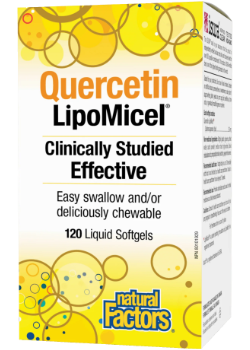 Natural Factors Quercetin LipoMicel 120 softgels
