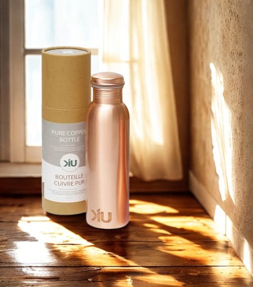 KIU Pure Copper Water Bottle – Reusable Copper Drinking Bottle