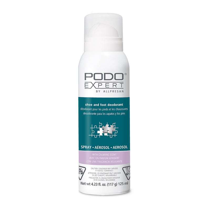 PODO Expert by Allpresan shoe and foot deodorant aerosol spray with calming scent 125 mL
