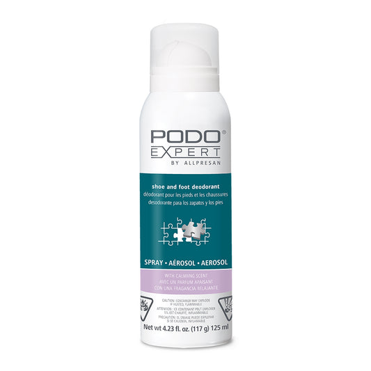 PODO Expert by Allpresan shoe and foot deodorant aerosol spray with calming scent 125 mL