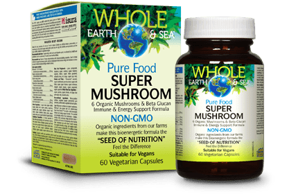 Whole Earth and Sea Pure Food Super Mushroom 60 caps