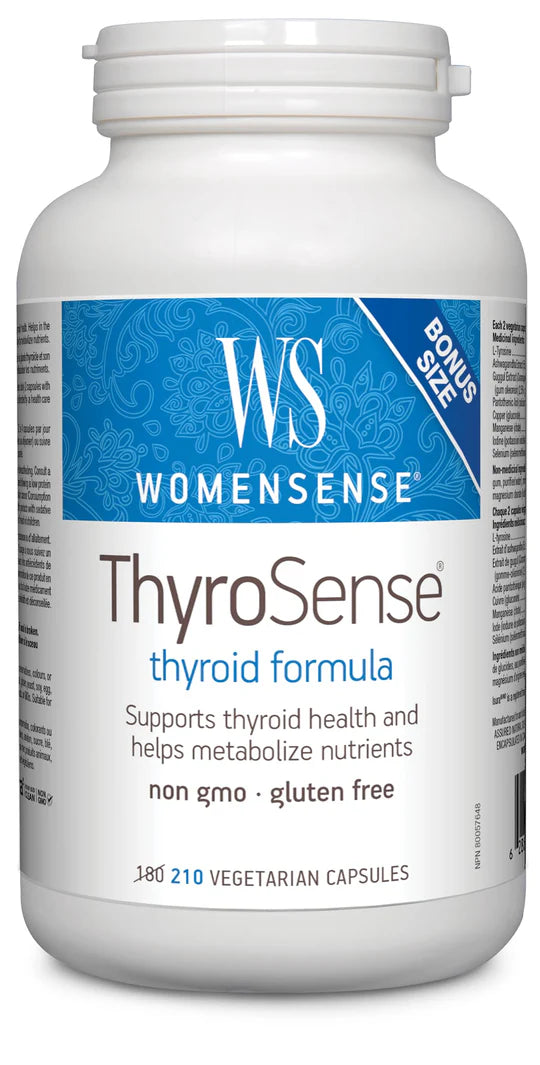 WomenSense ThyroSense thyroid formula bonus size with 210 vegetarian capsules