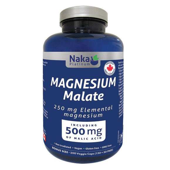 (Bonus Size) Platinum Magnesium Malate - 200 vcaps