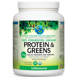 Natural Factors Whole Earth and Sea Fermented Organic Protein and Greens